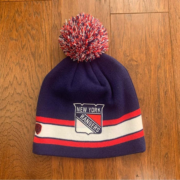 Old Time Hockey New York Rangers Messier Pom Beanie | Unisex | NWOT - Picture 1 of 5